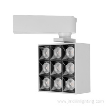 Ajustable white body square track lights 24W